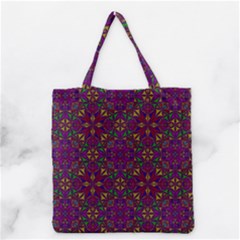 Triangle Pattern Kaleidoscope Color Grocery Tote Bag by Pakrebo