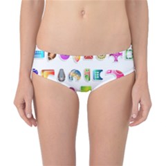 Shapes Abstract Set Pack Classic Bikini Bottoms by Pakrebo