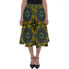Seamless Wallpaper Digital Art Perfect Length Midi Skirt by Pakrebo