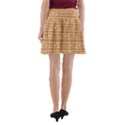 Background Non Seamless Pattern Brown A-Line Pocket Skirt View2