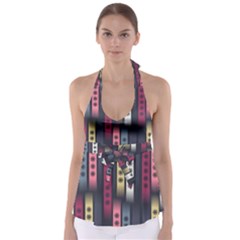 Non Seamless Pattern Background Babydoll Tankini Top by Pakrebo