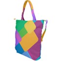 Geometry Nothing Color Shoulder Tote Bag View2