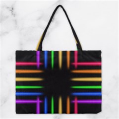 Neon Light Abstract Pattern Medium Tote Bag by Mariart