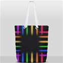Neon Light Abstract Pattern Full Print Rope Handle Tote (Small) View2