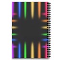 Neon Light Abstract Pattern 5.5  x 8.5  Notebook View2