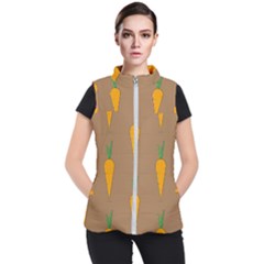 Healthy Fresh Carrot Women s Puffer Vest by HermanTelo