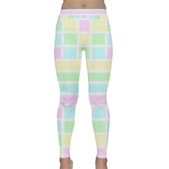 Geometric Pastel Classic Yoga Leggings by Bajindul