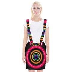 Neon Light Abstract Braces Suspender Skirt by Bajindul