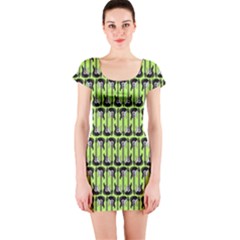 Guitars Musical Instruments Short Sleeve Bodycon Dress by Bajindul