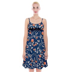 Midnight Florals Spaghetti Strap Velvet Dress by VeataAtticus