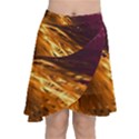Lines Curlicue Fantasy Colorful Chiffon Wrap Front Skirt View1
