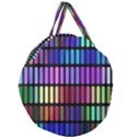 Resolve Art Pattern Giant Round Zipper Tote View1