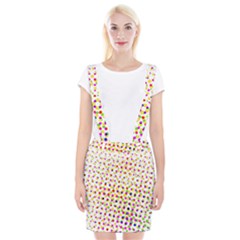 Illustration Abstract Pattern Polka Dot Braces Suspender Skirt by Pakrebo