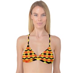 Wallpaper Background Abstract Reversible Tri Bikini Top by Pakrebo