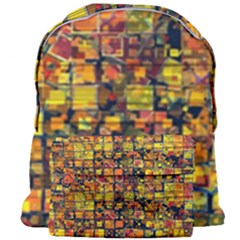 Color Abstract Artifact Pixel Giant Full Print Backpack by Pakrebo