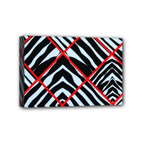 Model Abstract Texture Geometric Mini Canvas 6  X 4  (stretched) by Pakrebo