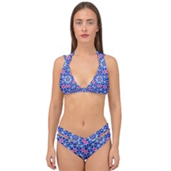 Digital Art Art Artwork Abstract Star Double Strap Halter Bikini Set by Pakrebo