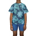 Graphic Design Wallpaper Abstract Kids  Short Sleeve Swimwear View1