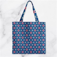 Digital Art Art Artwork Abstract Stars Zipper Grocery Tote Bag by Pakrebo