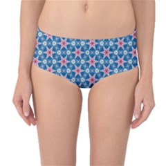 Digital Art Art Artwork Abstract Stars Mid-waist Bikini Bottoms by Pakrebo