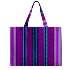 Fabric Pattern Color Structure Zipper Mini Tote Bag by Bajindul