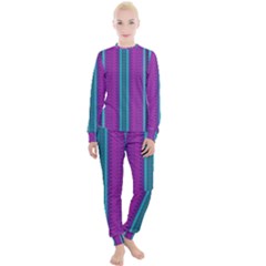 Fabric Pattern Color Structure Women s Lounge Set by Bajindul