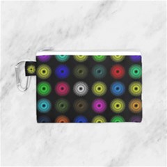Flowers Arrangement Symmetry Canvas Cosmetic Bag (small) by Bajindul
