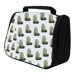 Cactus White Pattern Full Print Travel Pouch (small) by snowwhitegirl