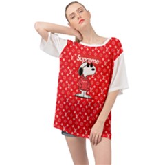 Snoop L Copy Oversized Chiffon Top by lxrst