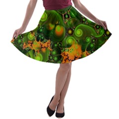 Fractal Design Creative Fantasy A-line Skater Skirt by Pakrebo