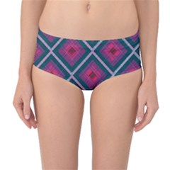 Purple Textile And Fabric Pattern Mid-waist Bikini Bottoms by Pakrebo