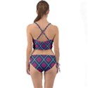 Purple Textile And Fabric Pattern Mini Tank Bikini Set View2