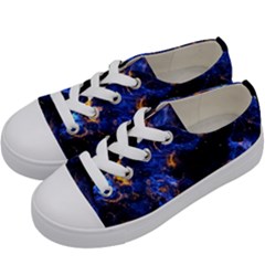 Universe Exploded Kids  Low Top Canvas Sneakers by WensdaiAmbrose
