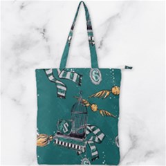 Slytherin Pattern Double Zip Up Tote Bag by Sobalvarro