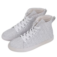 Binary Background Men s Hi-top Skate Sneakers by Bajindul