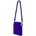 Blue Pattern Red Texture Multi Function Travel Bag View1