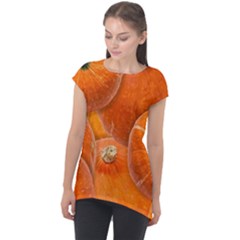 Pumpkin Halloween Fall Thanksgiving Cap Sleeve High Low Top by Pakrebo