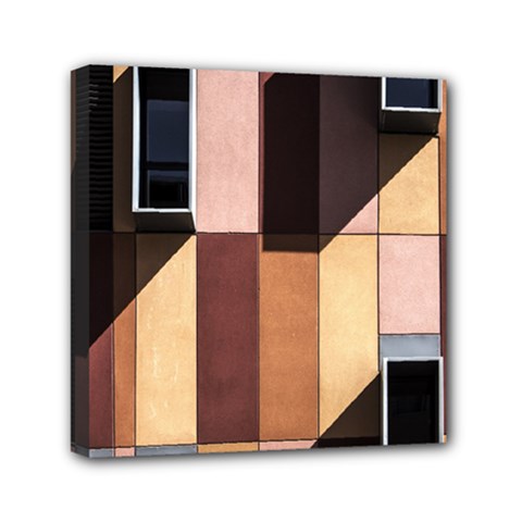 Architectural Design Architecture Building Colors Mini Canvas 6  X 6  (stretched) by Pakrebo