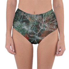 Aerial Photography Of Green Leafed Tree Reversible High-waist Bikini Bottoms by Pakrebo