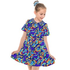 Ml-c6-1 Kids  Short Sleeve Shirt Dress by ArtworkByPatrick