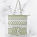 Guilloche Border Double Zip Up Tote Bag View1