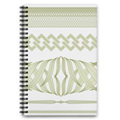 Guilloche Border 5 5  X 8 5  Notebook by Bajindul
