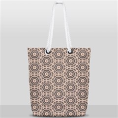 Texture Tissue Seamless Plaid Full Print Rope Handle Tote (small) by HermanTelo