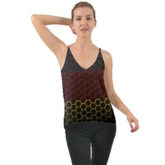 Germany Flag Hexagon Chiffon Cami by HermanTelo