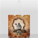 Awesome Skeleton With Skulls Full Print Rope Handle Tote (Large) View2