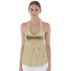 Cream Babydoll Tankini Top by designsbyamerianna