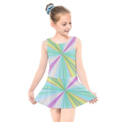 Background Burst Abstract Color Kids  Skater Dress Swimsuit by HermanTelo