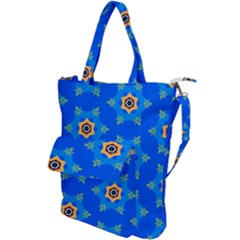 Pattern Backgrounds Blue Star Shoulder Tote Bag by HermanTelo