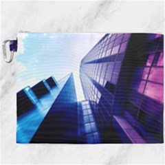 Abstract Architectural Design Architecture Building Canvas Cosmetic Bag (xxxl) by Pakrebo