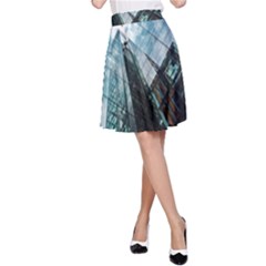 Architectural Design Architecture Building Business A-line Skirt by Pakrebo